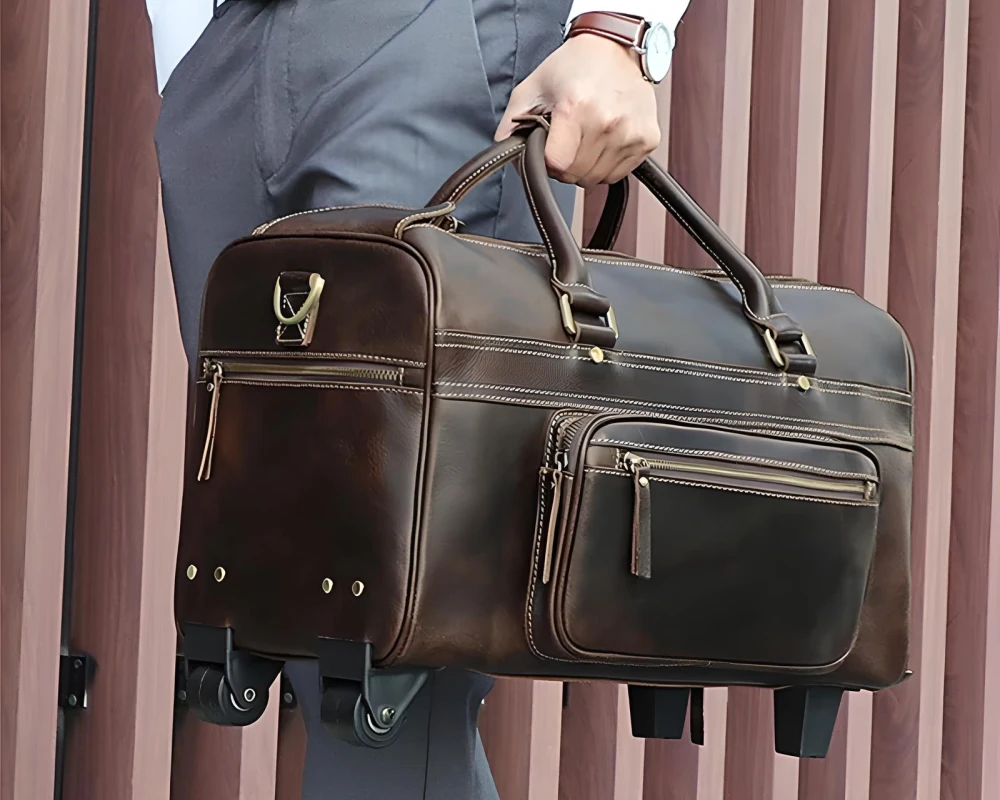 four wheel luggage trolley